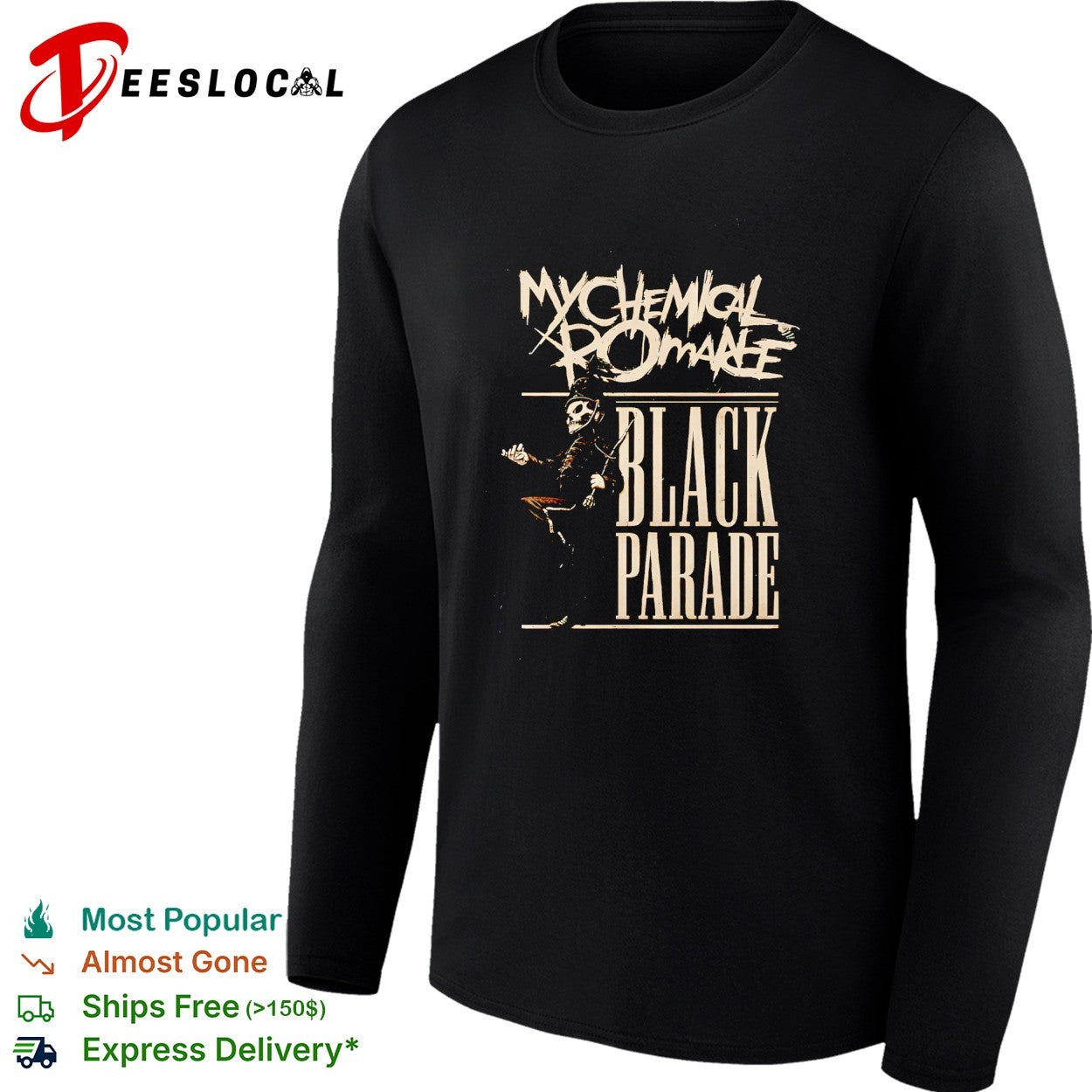My Chemical Romance The Black Parade 2026 Tour EU and UK vintage shirt
