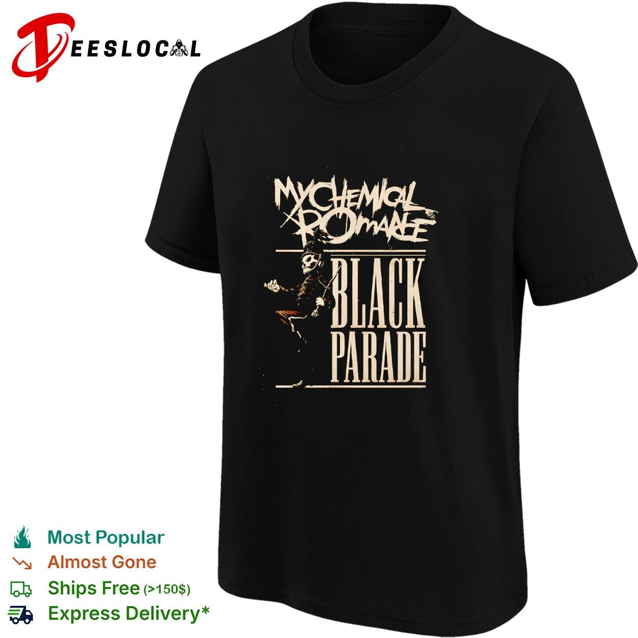 My Chemical Romance The Black Parade 2026 Tour EU and UK vintage shirt