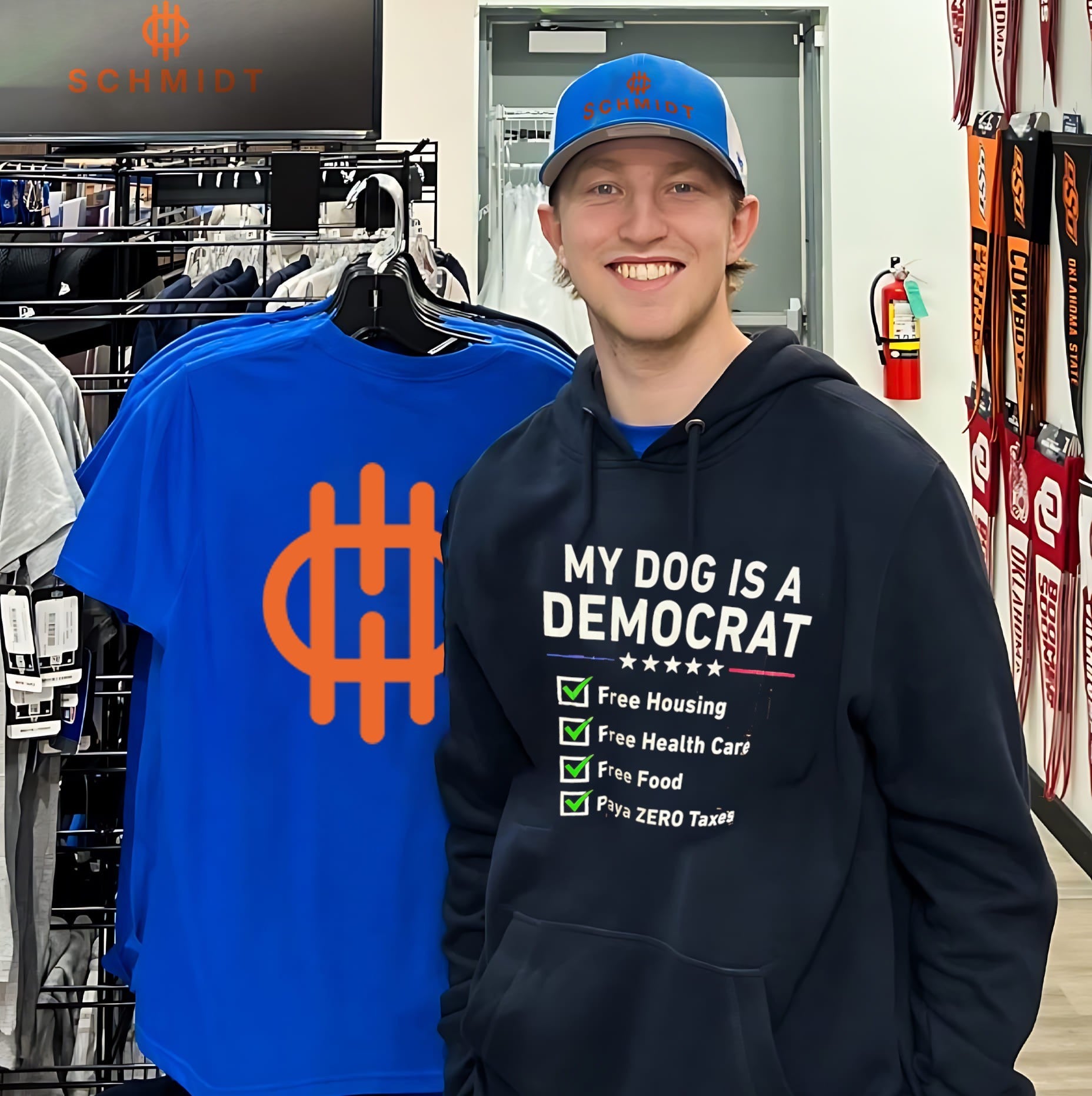 My Dog Is a Democrat Free Housing Health Care Food and Zero Taxes shirt