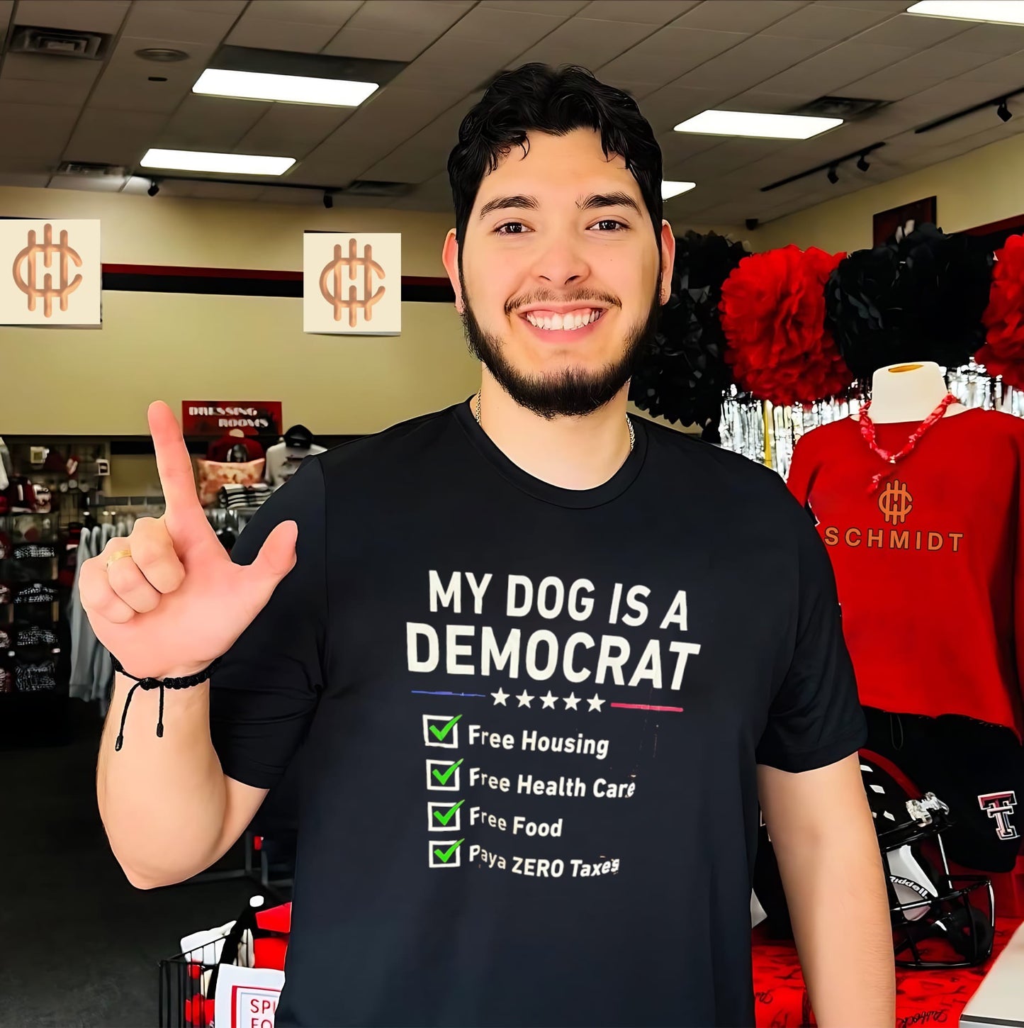 My Dog Is a Democrat Free Housing Health Care Food and Zero Taxes shirt