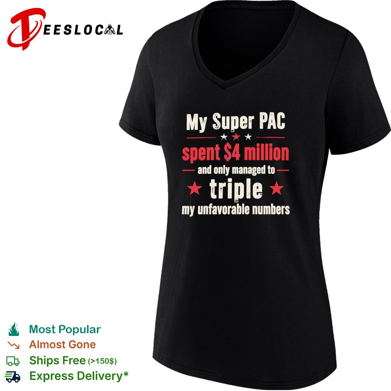 My Super PAC spent 4 million and only managed to triple my unfavorable numbers shirt