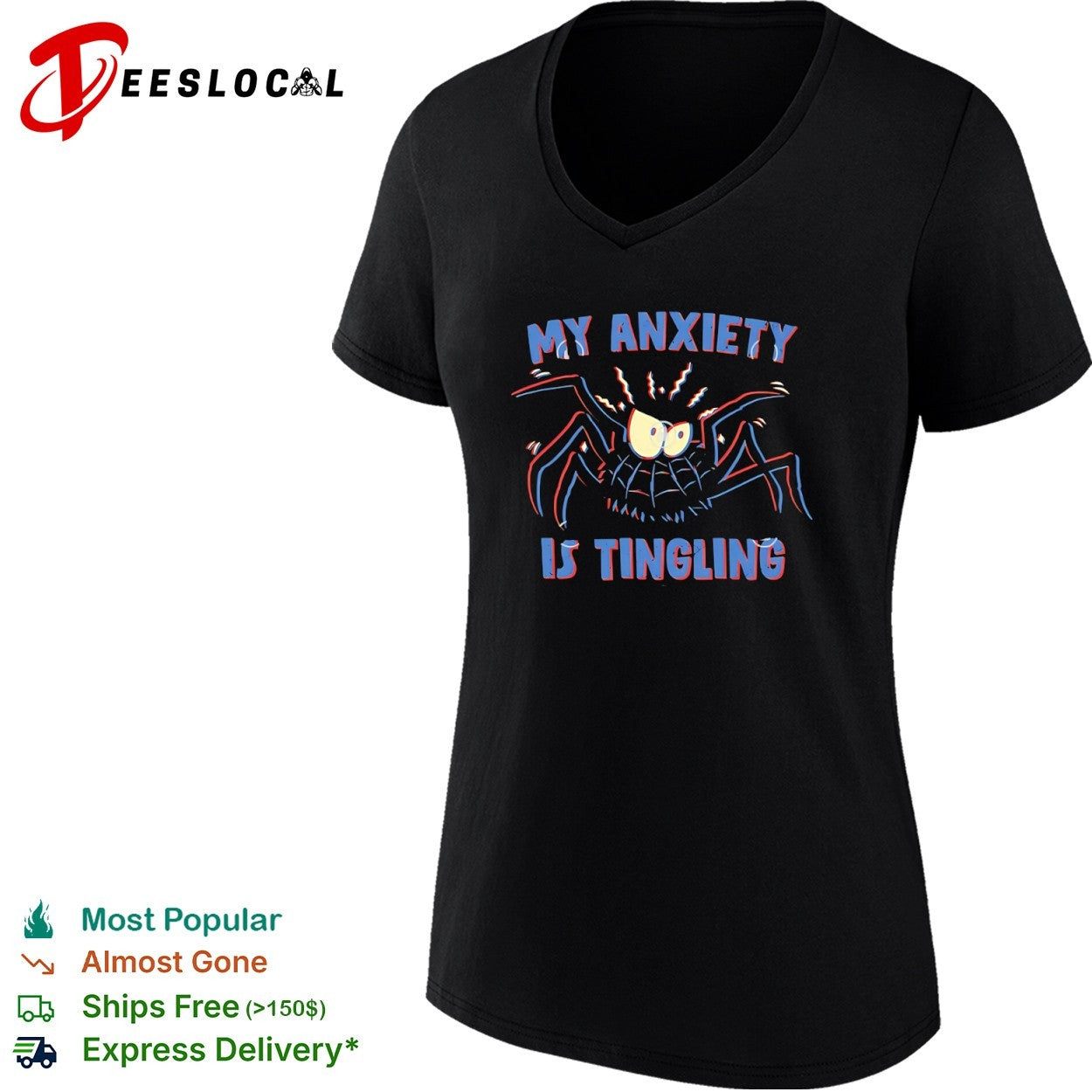 My anxiety is tingling a spider with a spidey sense shirt