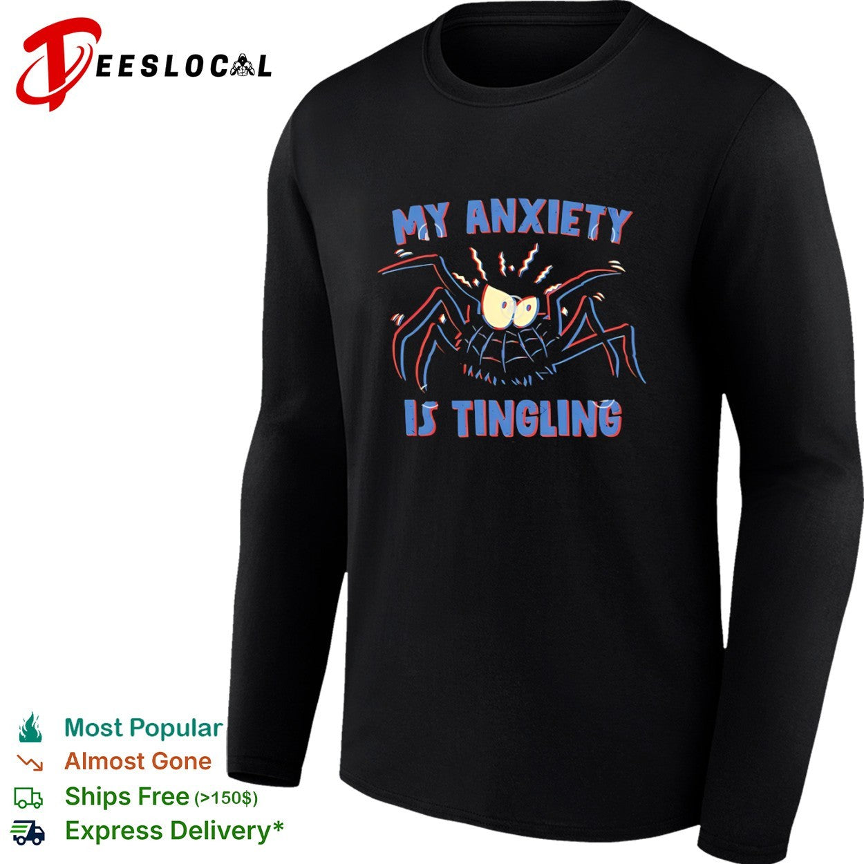 My anxiety is tingling a spider with a spidey sense shirt