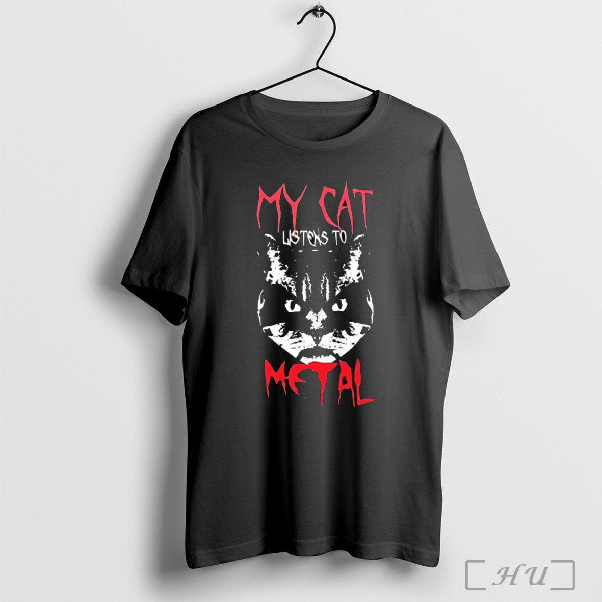 My Cat Listen To Metal T Shirt