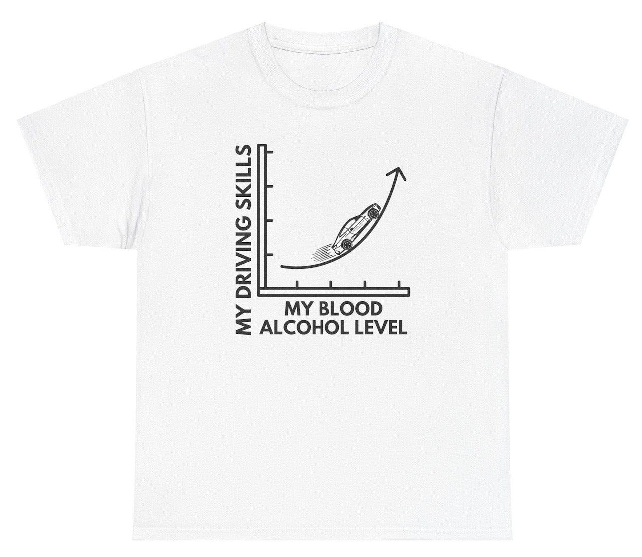 My Driving Skills BAC Level Graph Tee - clothing by TeeHivey.com (Image 1)