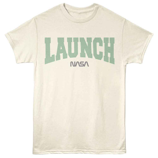 NASA - Launch - American Classics - Natural Adult Short Sleeve T-Shirt - clothing by TeeHivey.com (Image 1)