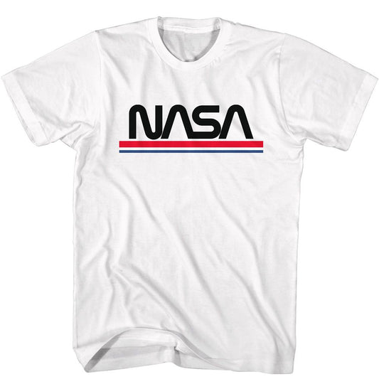 Nasa - Red White Blue Worm - Short Sleeve - Adult - T-Shirt - clothing by TeeHivey.com