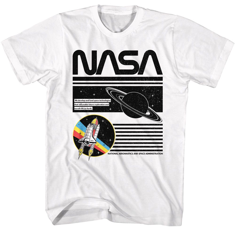 Nasa - Saturn - Short Sleeve - Adult - T-Shirt - clothing by TeeHivey.com