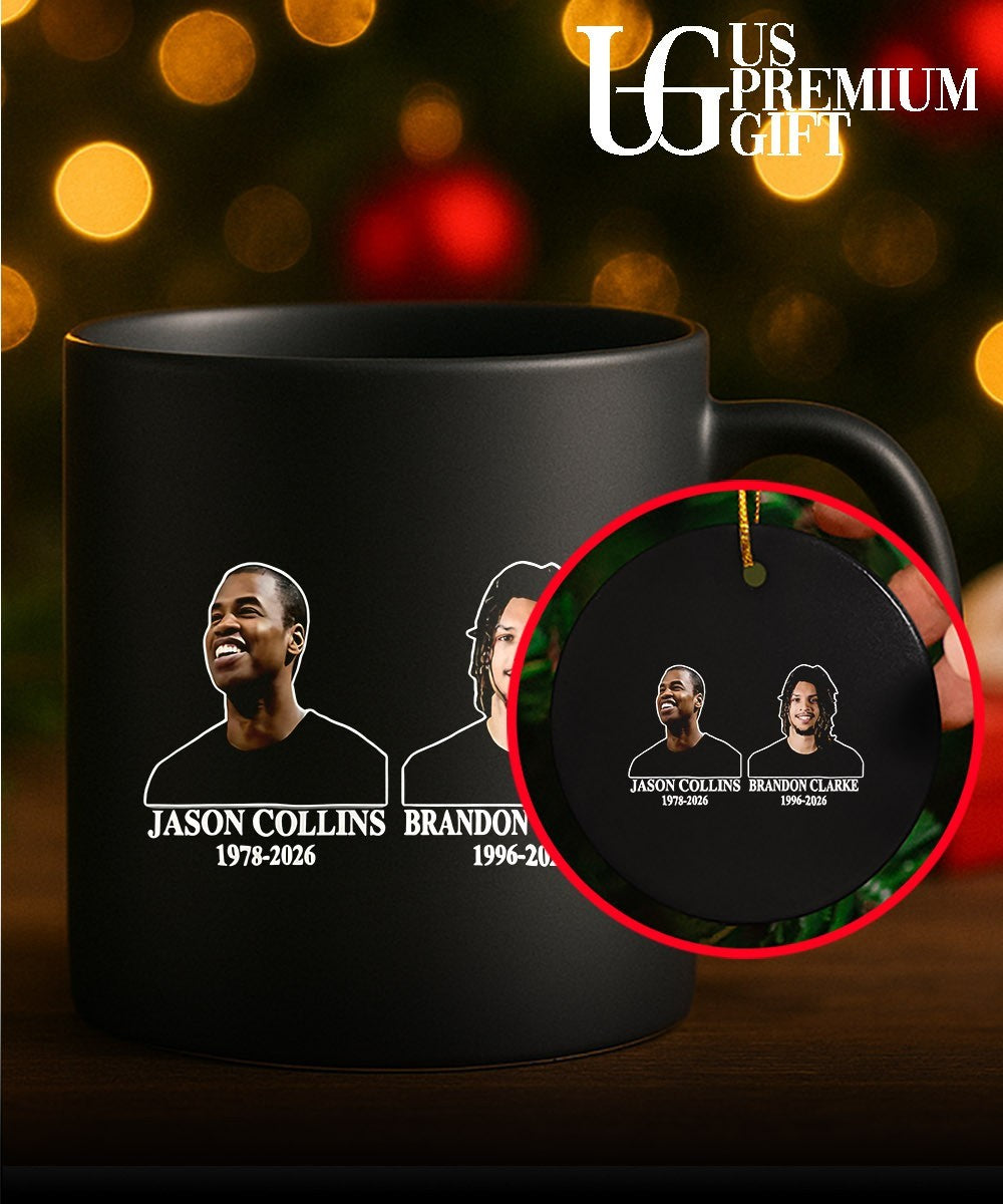 NBA Player Jason Collins 1978-2026 and Brandon Clarke 1996-2026 Memorial tribute shirt