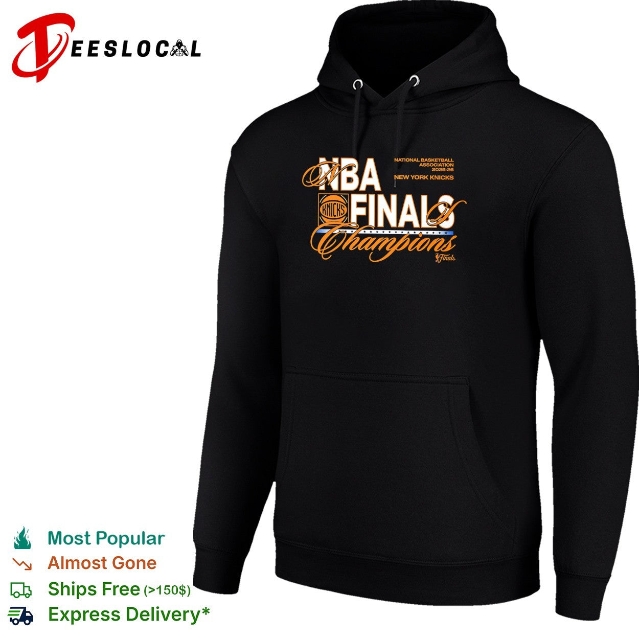 NBA finals champions New York Knicks script logo shirt
