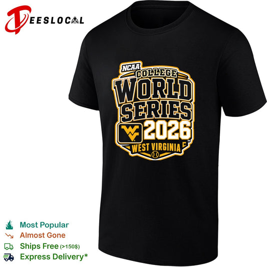 NCAA College World Series 2026 West Virginia Mountaineers Baseball Logo shirt