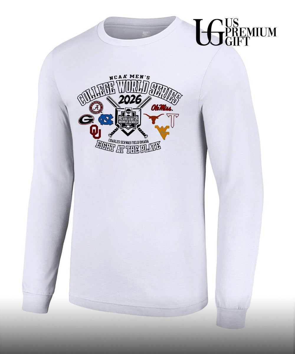 NCAA Men’s College World Series 2026 Eight at the Plate logo shirt