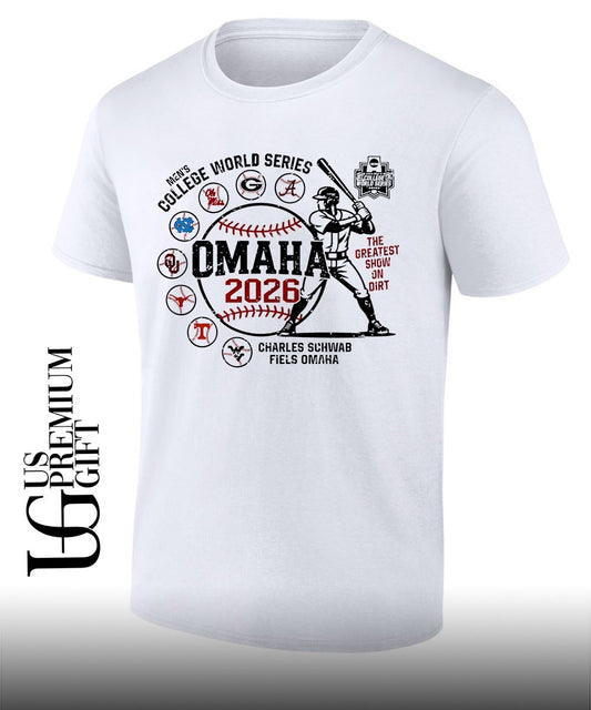 NCAA Men’s College World Series Omaha 2026 Charles Schwab Fiels shirt