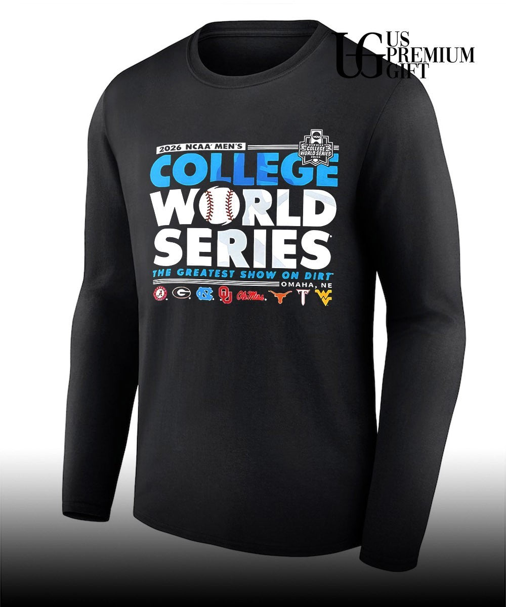 NCAA Men’s College World Series the greatest show on dirt Omaha NE 2026 shirt