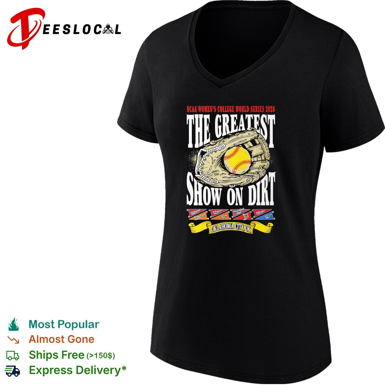 NCAA Womens College World Series 2026 The Greatest Show on Dirt Oklahoma City OK shirt
