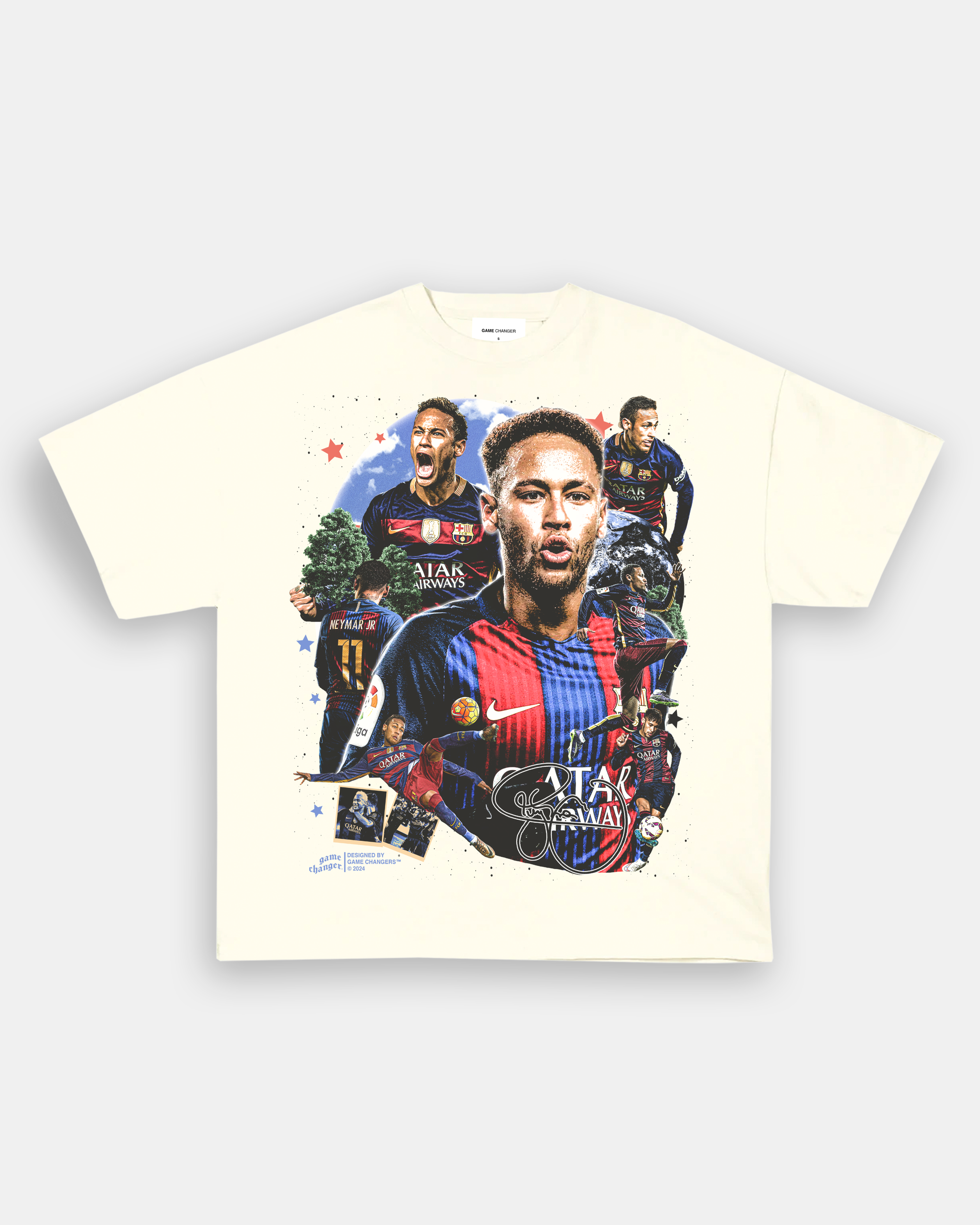 NEYMAR - BARCELONA TEE Style001 - clothing by TeeHivey.com (Image 4)