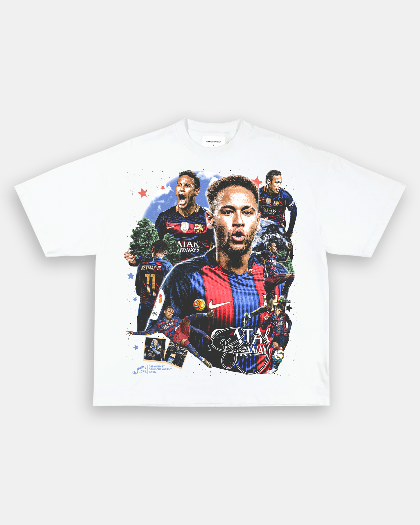 NEYMAR - BARCELONA TEE Style001 - clothing by TeeHivey.com (Image 2)