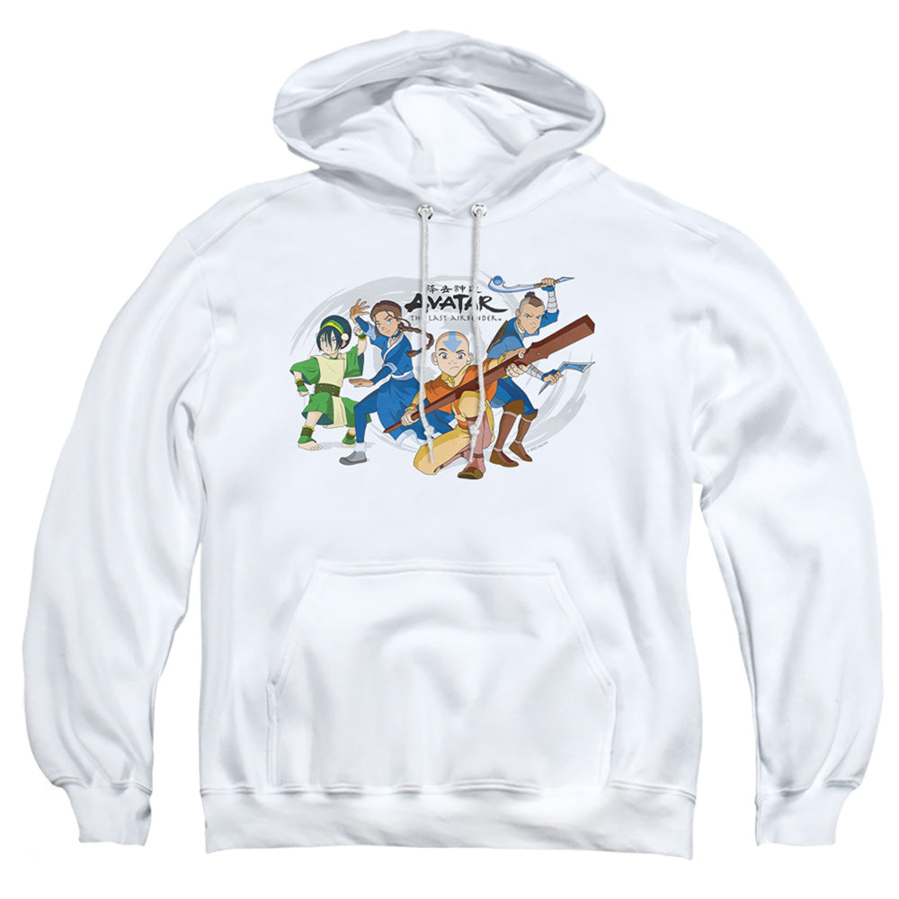 Avatar The Last Airbender Avatars Group Mens Hoodie White - clothing by TeeHivey.com (Image 3)
