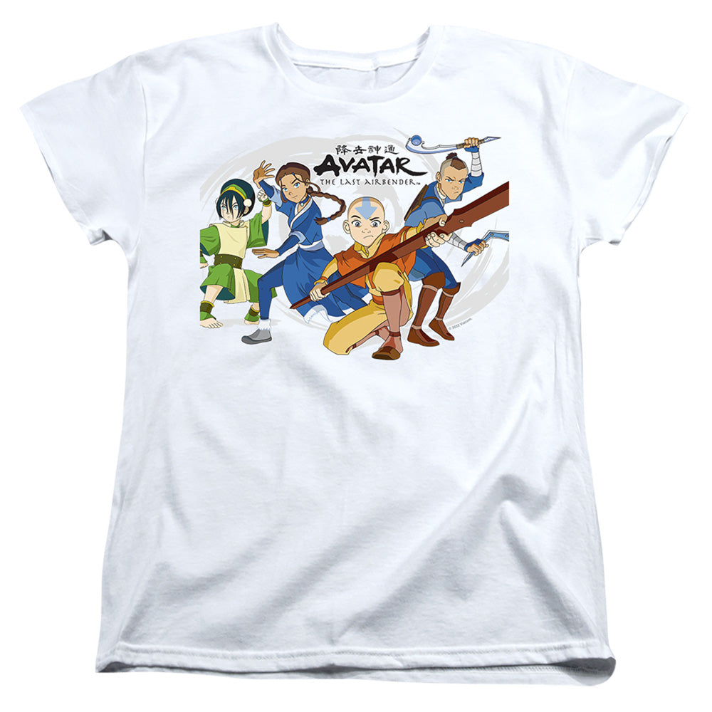 Avatar The Last Airbender Avatars Group Womens T Shirt White - clothing by TeeHivey.com