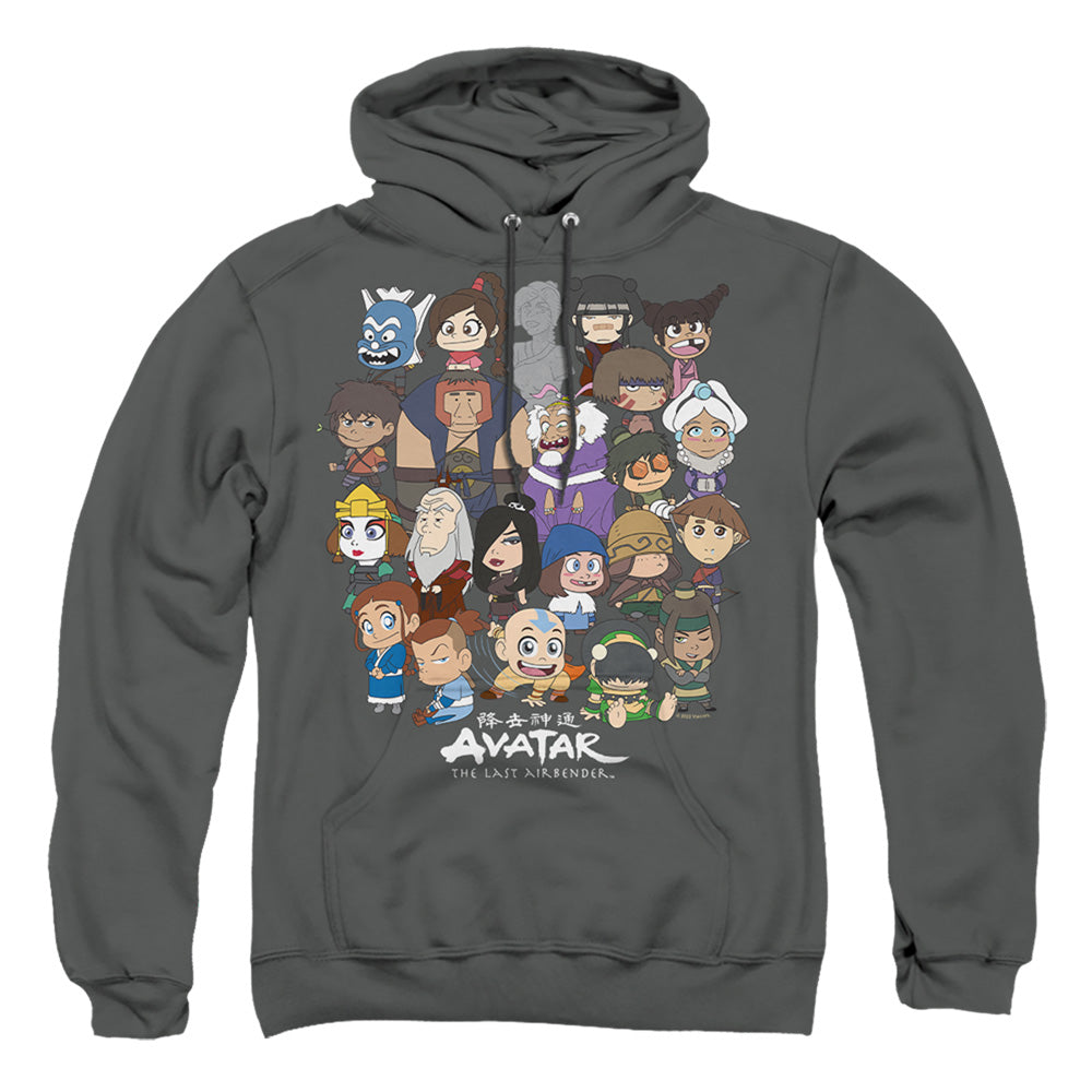 Avatar The Last Airbender Chibi Group Mens Hoodie Charcoal - clothing by TeeHivey.com (Image 2)