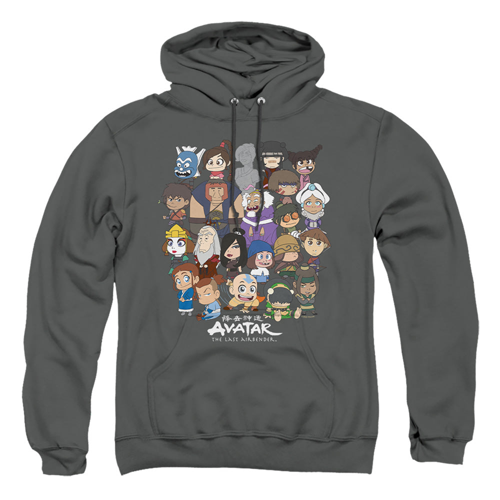 Avatar The Last Airbender Chibi Group Mens Hoodie Charcoal - clothing by TeeHivey.com (Image 1)