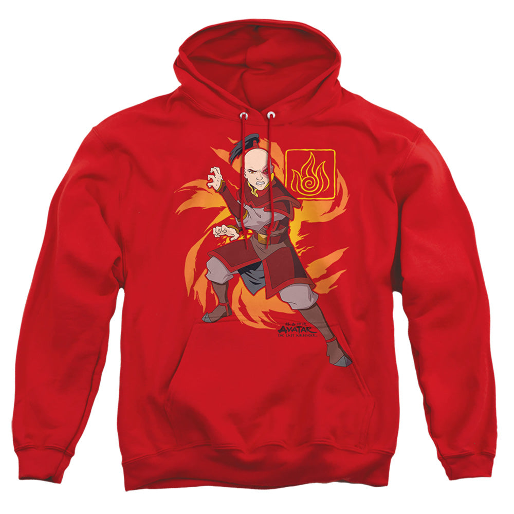 Avatar The Last Airbender Zuko Flame Burst Mens Hoodie Red - clothing by TeeHivey.com (Image 2)