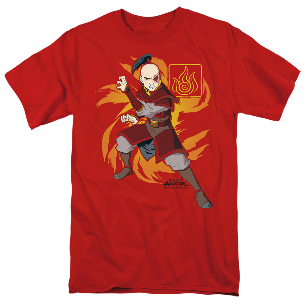 Avatar The Last Airbender Zuko Flame Burst Mens T Shirt Red - clothing by TeeHivey.com