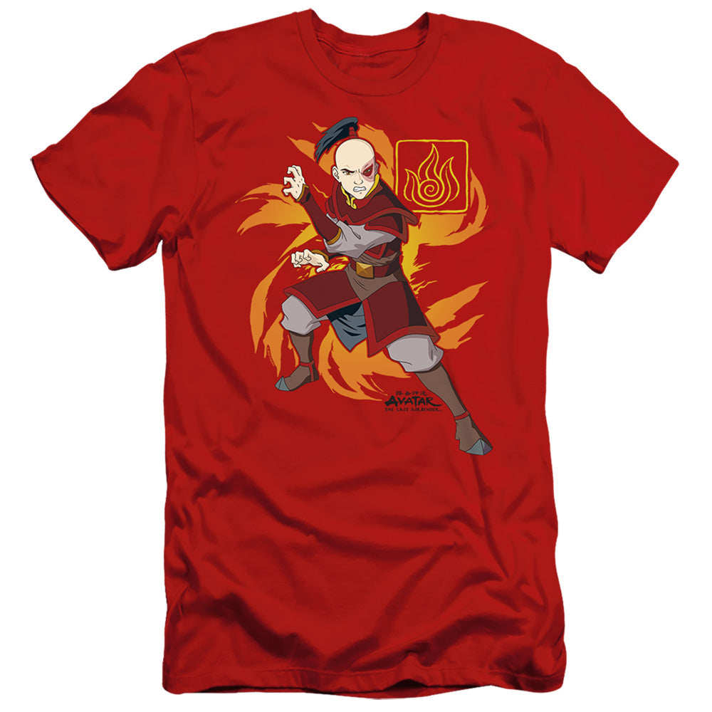 Avatar The Last Airbender Zuko Flame Burst Slim Fit Mens T Shirt Red Style003 - clothing by TeeHivey.com