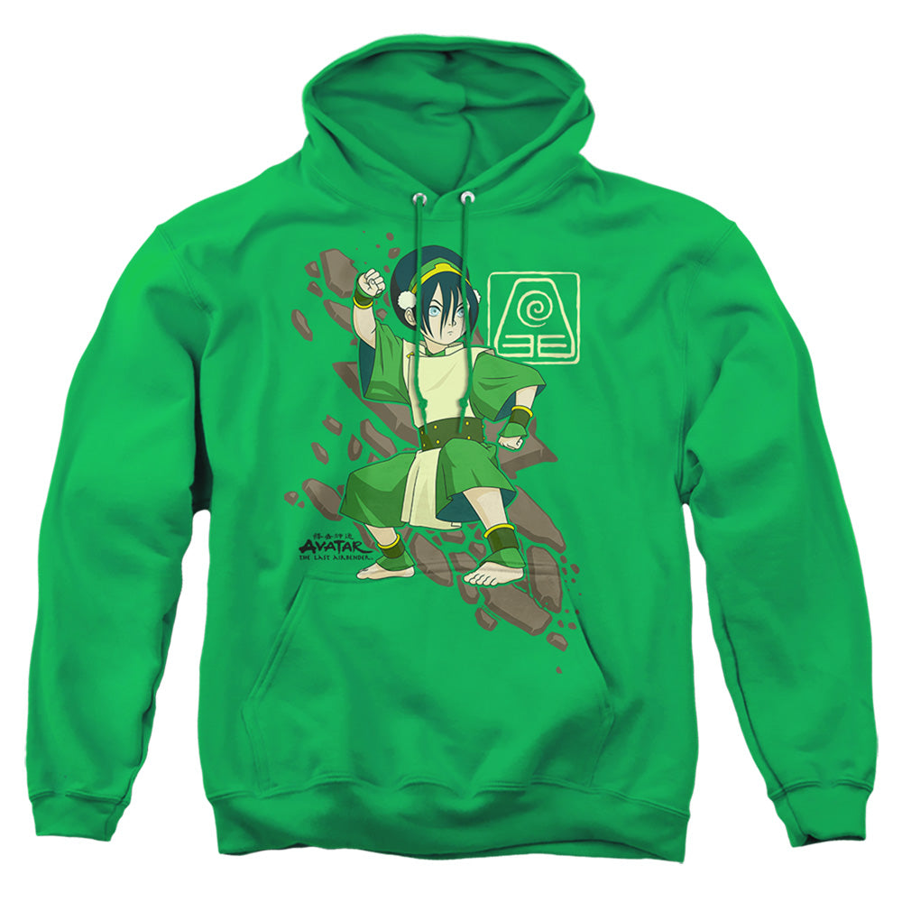 Avatar The Last Airbender Toph Rock Slide Mens Hoodie Kelly Green - clothing by TeeHivey.com (Image 2)