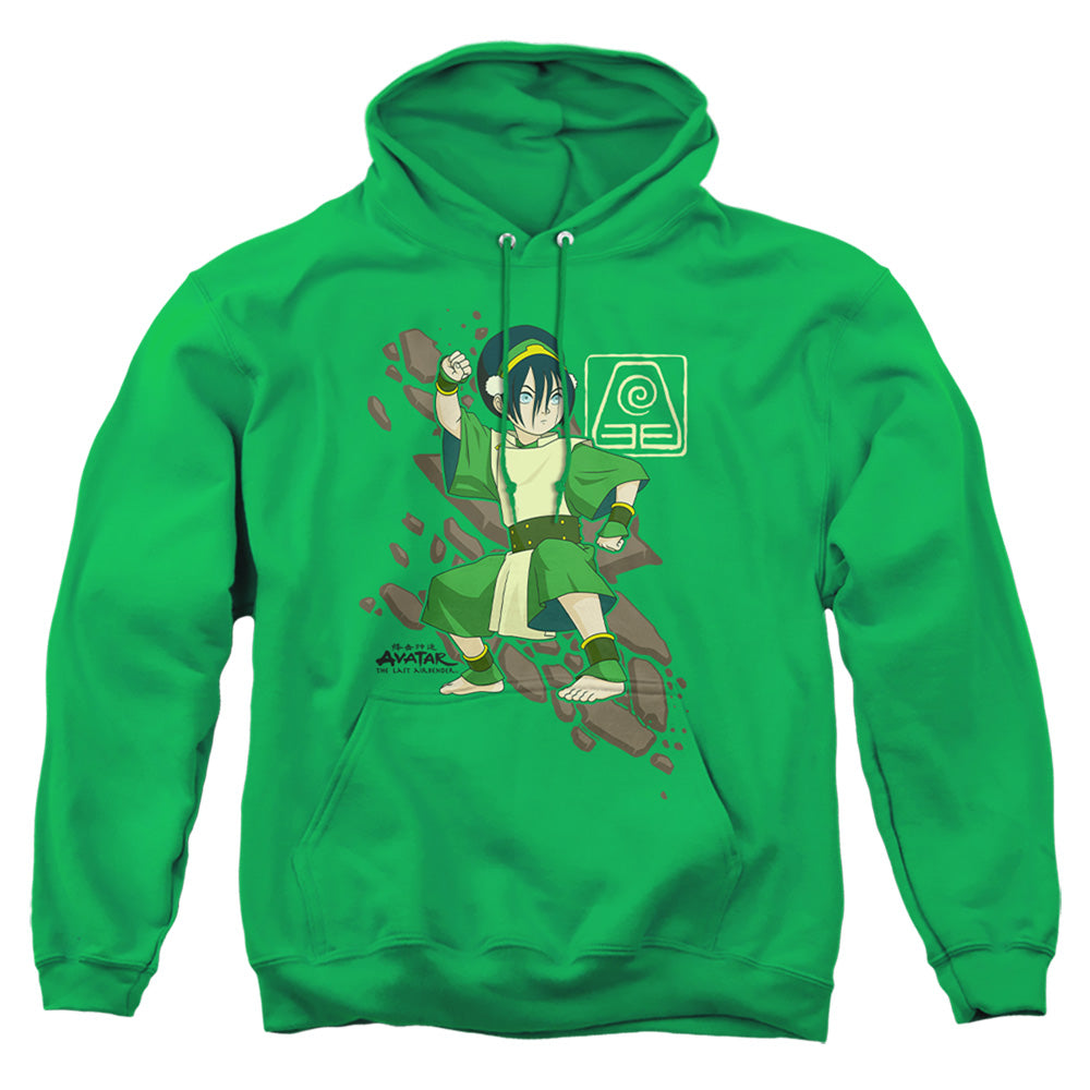 Avatar The Last Airbender Toph Rock Slide Mens Hoodie Kelly Green - clothing by TeeHivey.com (Image 1)
