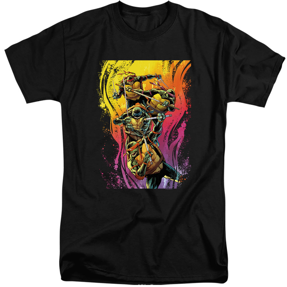 TMNT - Hot Rainbow Warriors - Adult T-Shirt - clothing by TeeHivey.com (Image 2)
