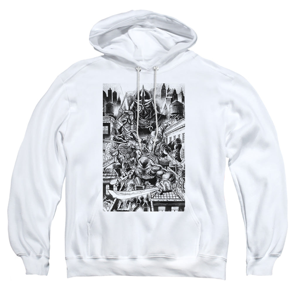 TMNT - Take Down Shredder - Adult Pullover Hoodie - clothing by TeeHivey.com