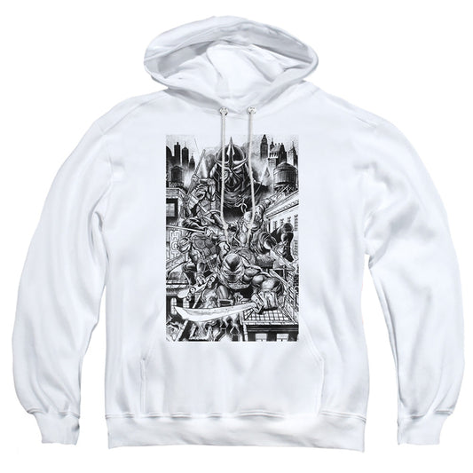 TMNT - Take Down Shredder - Adult Pullover Hoodie - clothing by TeeHivey.com