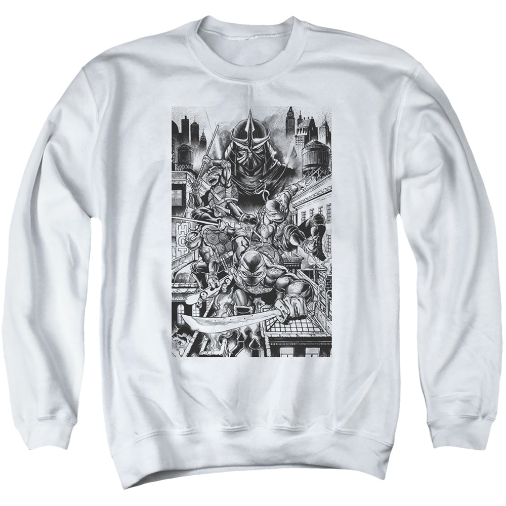 TMNT - Take Down Shredder - Adult Sweatshirt - clothing by TeeHivey.com