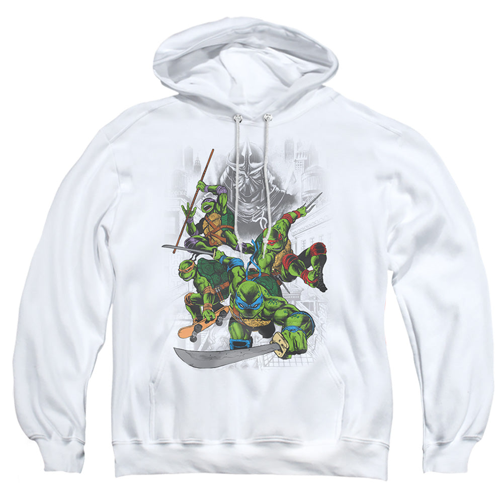 TMNT - Shredder And Turtles Comic - Adult Pullover Hoodie - clothing by TeeHivey.com