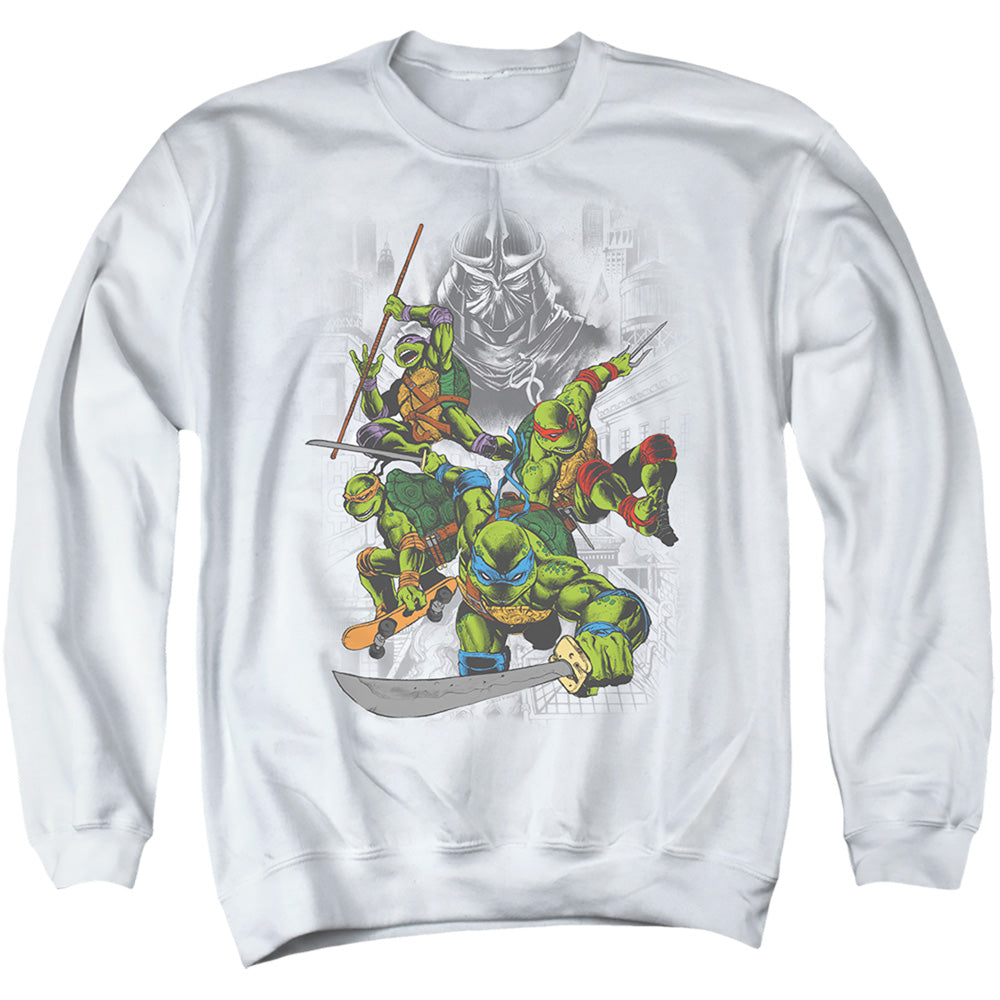 TMNT - Shredder And Turtles Comic - Adult Sweatshirt - clothing by TeeHivey.com