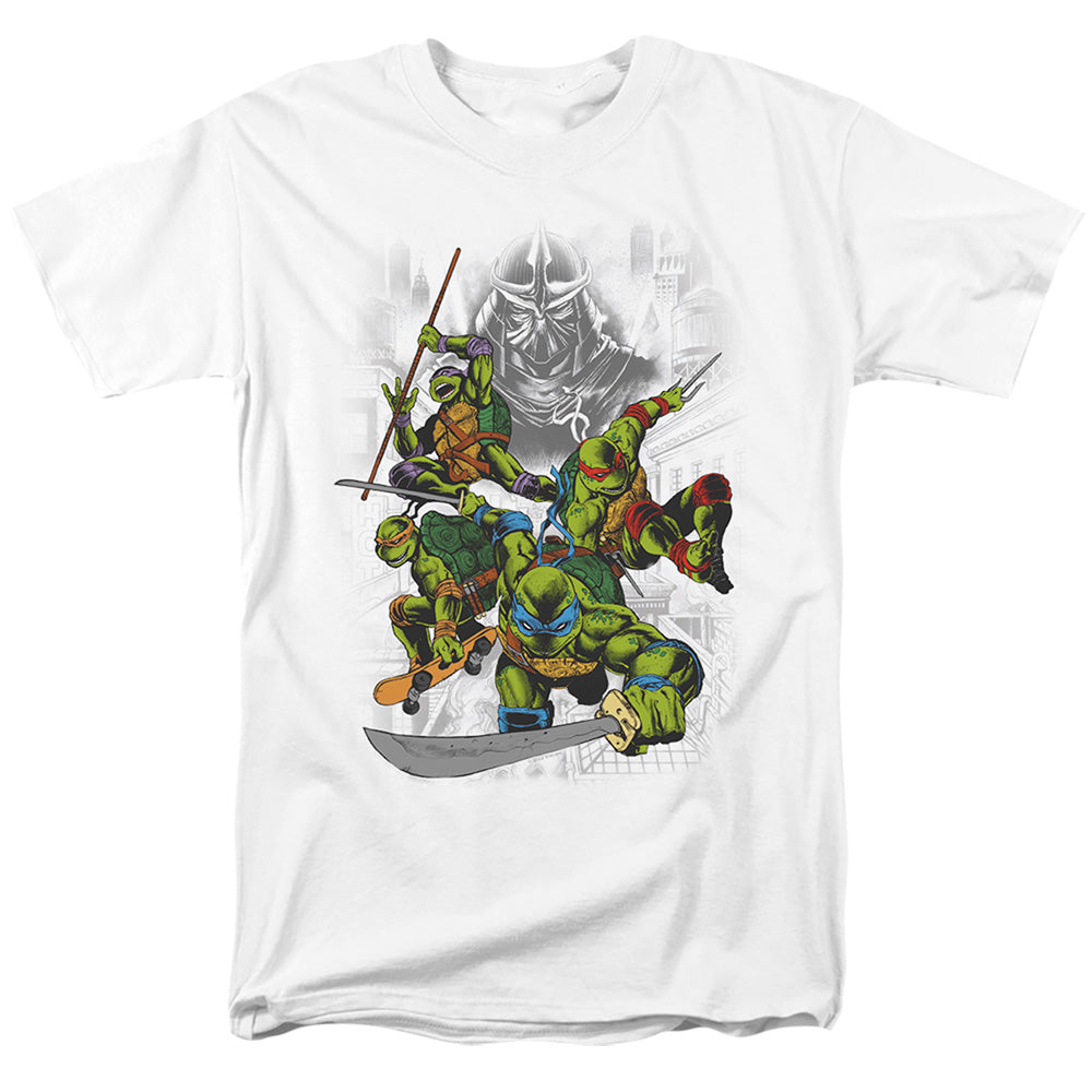 TMNT - Shredder And Turtles Comic - Adult T-Shirt - clothing by TeeHivey.com