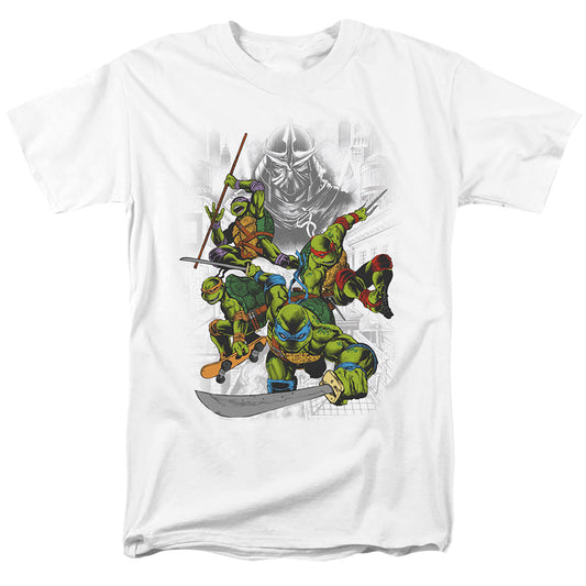 TMNT - Shredder And Turtles Comic - Adult T-Shirt - clothing by TeeHivey.com