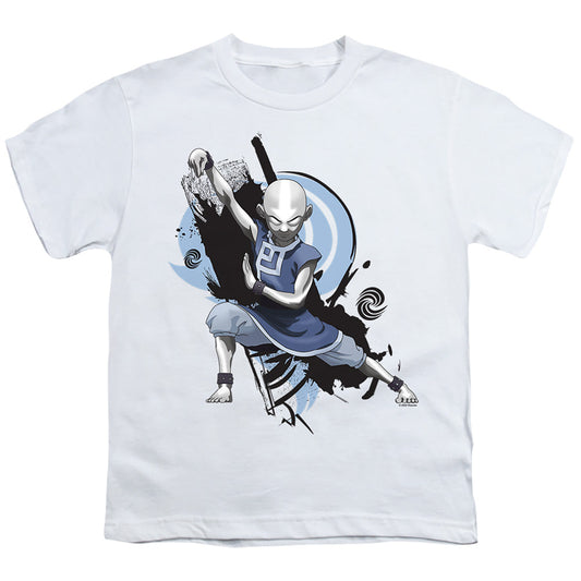 Avatar The Last Airbender Energybending Aang Kids Youth T Shirt White - clothing by TeeHivey.com