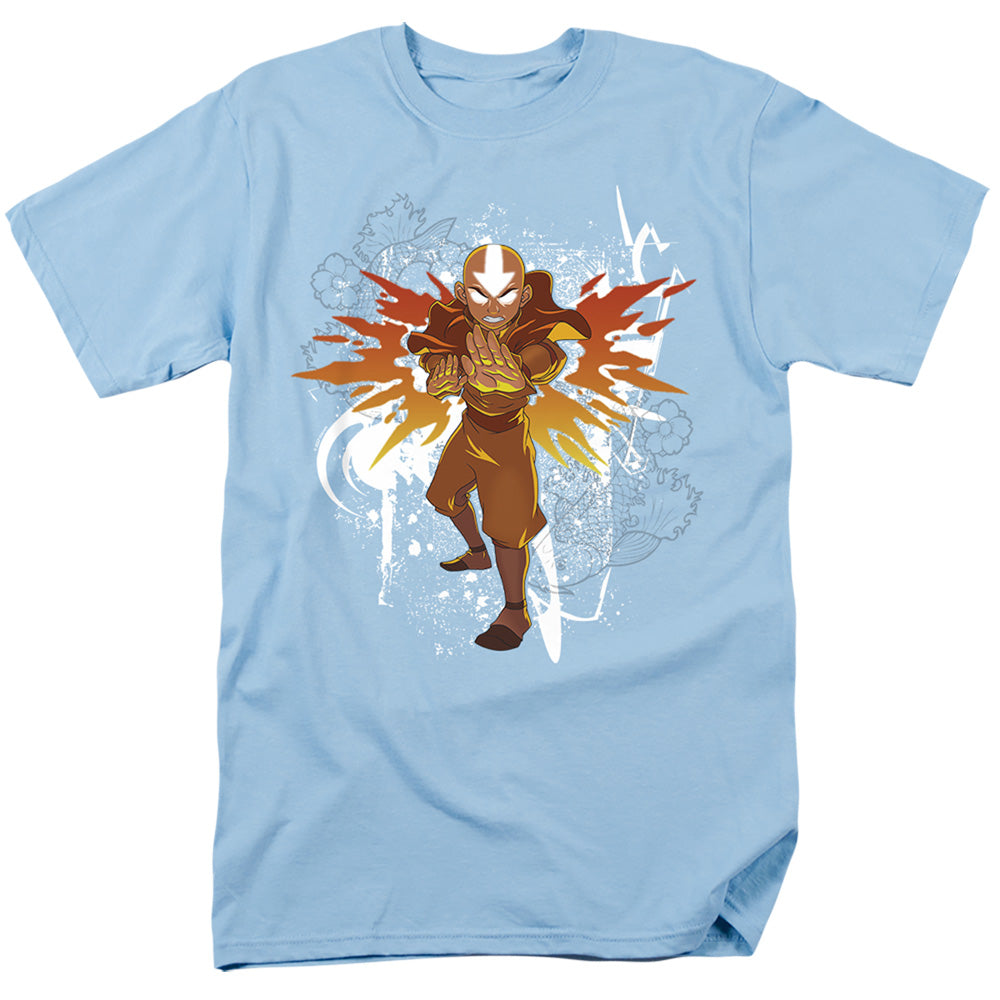 Avatar The Last Airbender - Flower And Fish Aang - Adult Men T-Shirt - clothing by TeeHivey.com