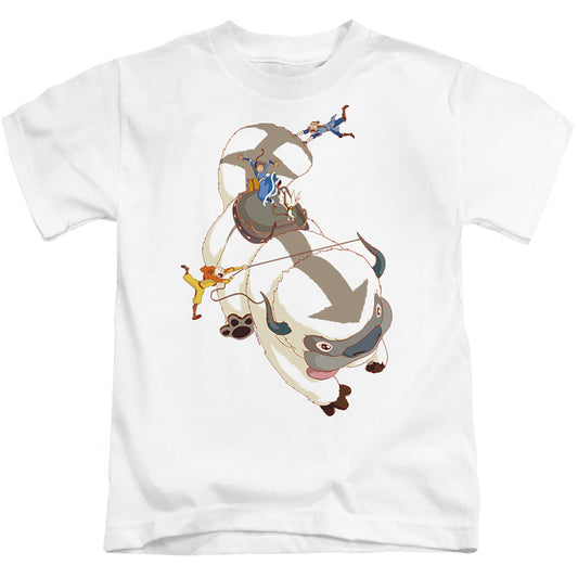 Avatar The Last Airbender Hang On Appa Juvenile Kids Youth T Shirt White - clothing by TeeHivey.com