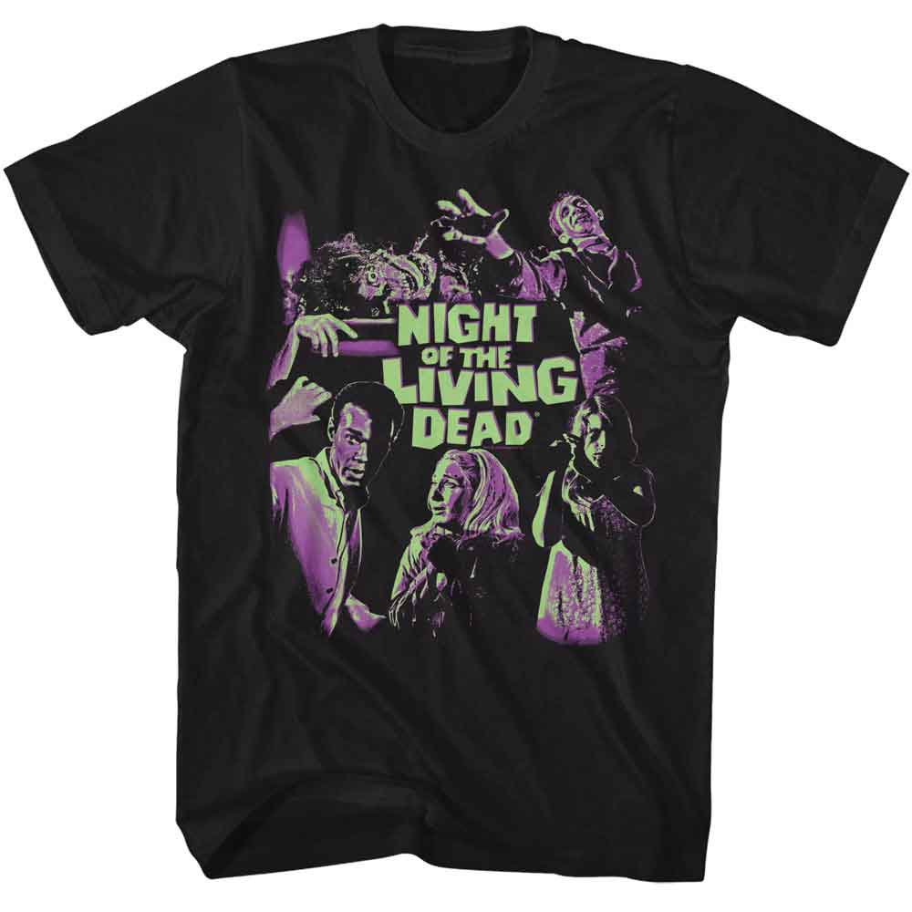 Night Of The Living Dead - Notld Bright Two Tone - American Classics - Black Adult Short Sleeve T-Shirt