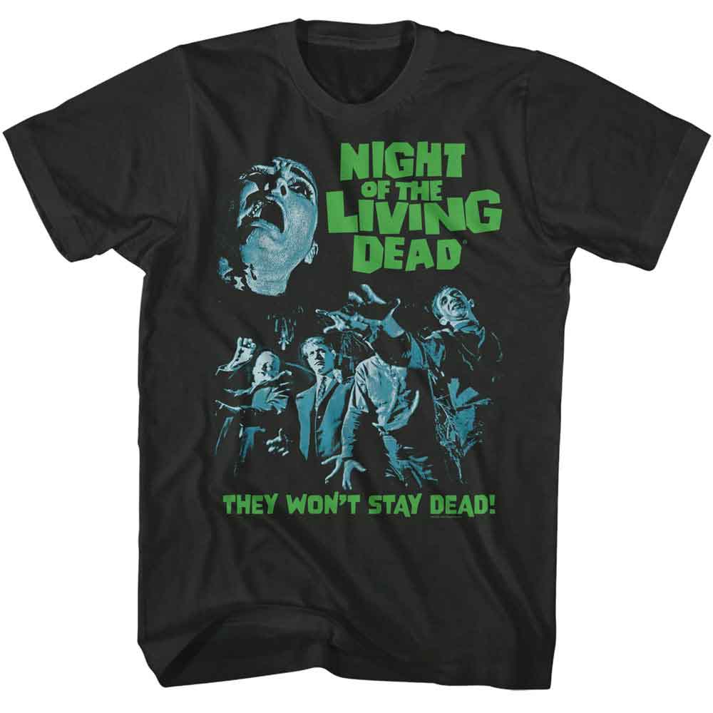 Night Of The Living Dead - Notld Cool Tones - American Classics - Smoke Adult Short Sleeve T-Shirt