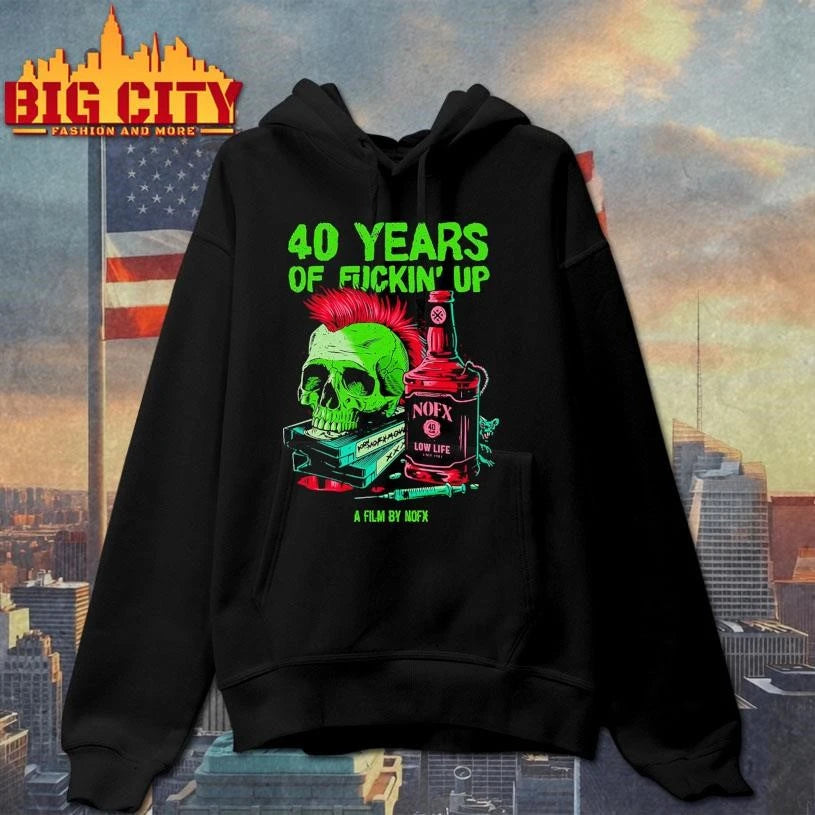 NOFX 40 Years Of Funkin’ Up Film Bottle Skull Shirt
