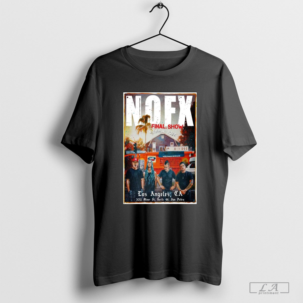 Nofx Outer Harbor Berth 46 In Los Angeles Ca Oct 6 2024 Tour Poster - clothing by TeeHivey.com