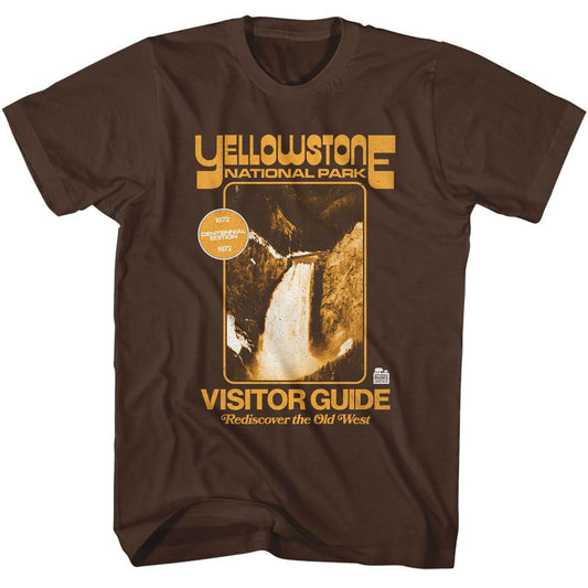 National Parks - Yellowstone 72 - American Classics - Solid Brown Adult Short Sleeve T-Shirt