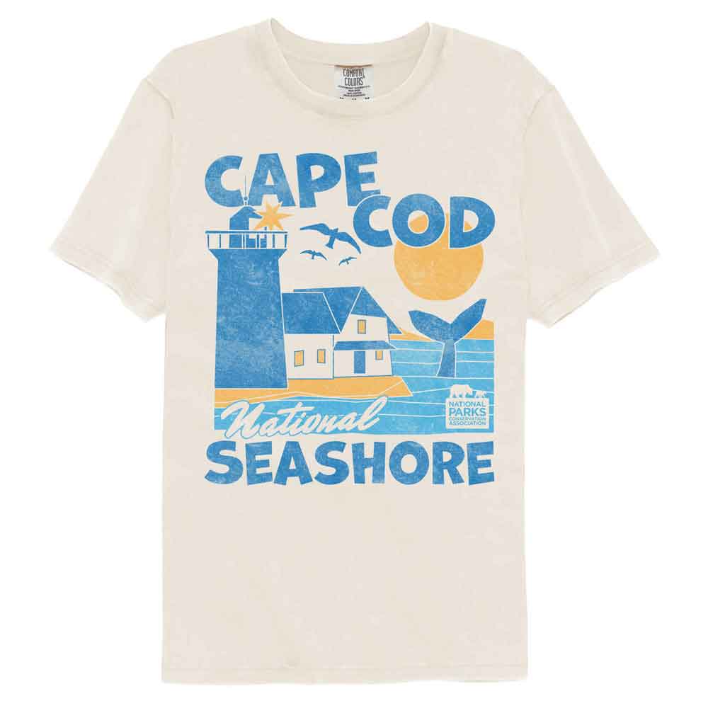 National Parks - Cape Cod National Seashore - American Classics - Solid Beige Adult Short Sleeve Comfort Color... (Image 1)