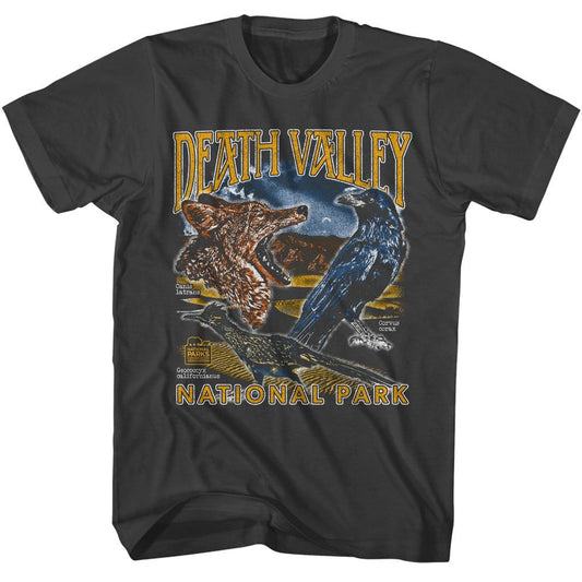 National Parks - Death Valley Animals - American Classics - Solid Gray Adult Short Sleeve T-Shirt (Image 1)