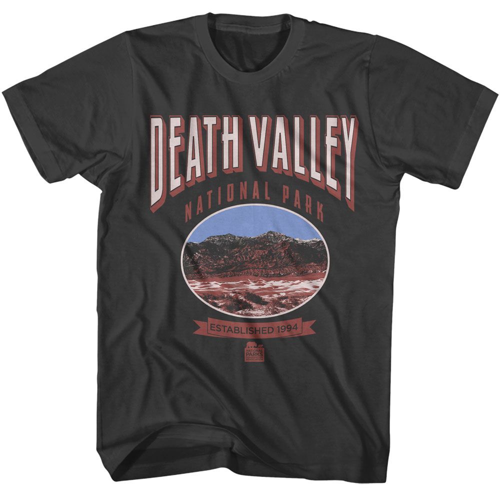 National Parks - Death Valley - American Classics - Solid Gray Adult Short Sleeve T-Shirt (Image 1)