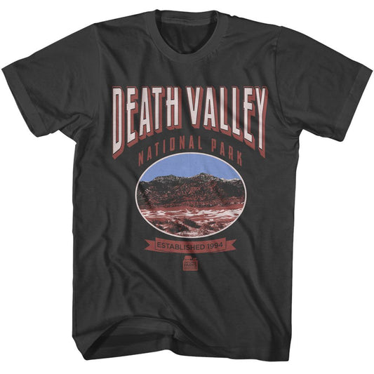 National Parks - Death Valley - American Classics - Solid Gray Adult Short Sleeve T-Shirt (Image 1)